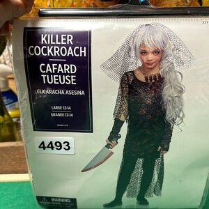 Costume killer cockroach large 12-14 Childs  new